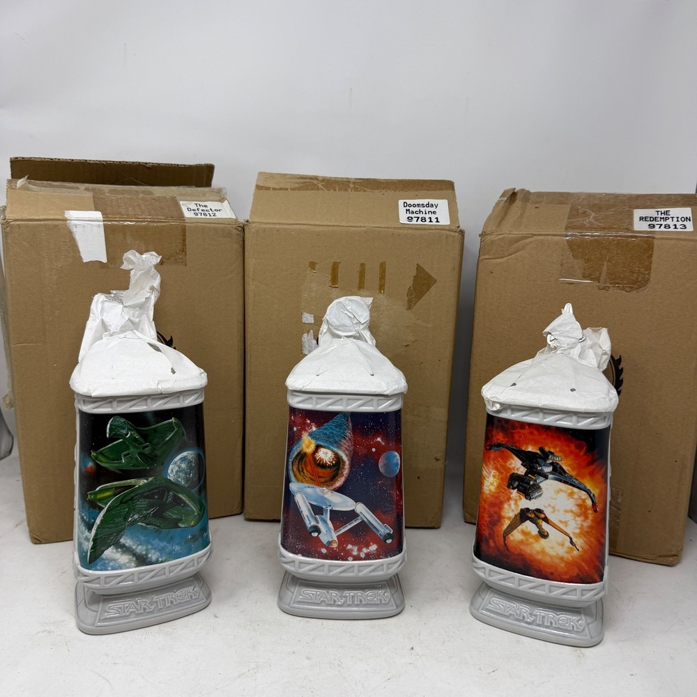 Star Trek Longton Crown Stein Set Doomsday Machine Defector Redemption 1997